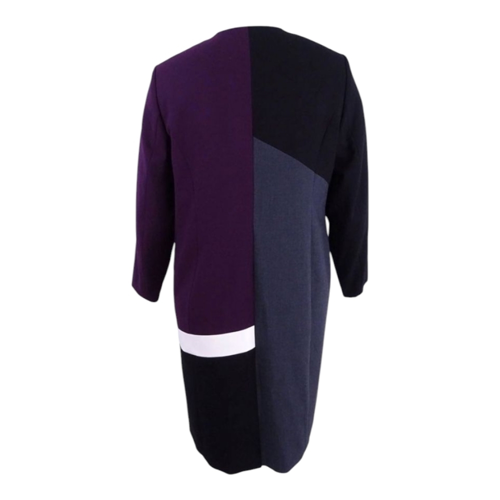 Calvin Klein Black and Purple Blazer with Modern Tailoring Size 22W - Picture 3 of 5
